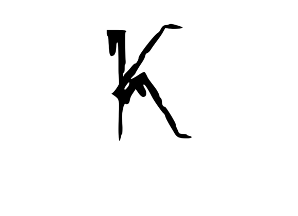 High Tek Grunge Mono Letter K