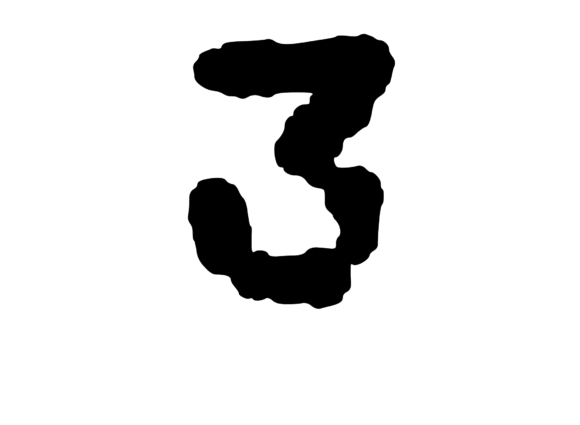 Ink Blot Stain Mono Number 3