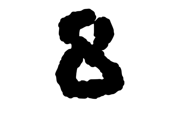 Ink Blot Stain Mono Number 8
