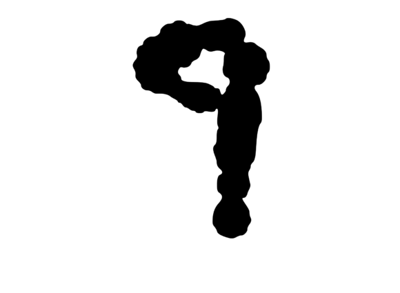 Ink Blot Stain Mono Number 9