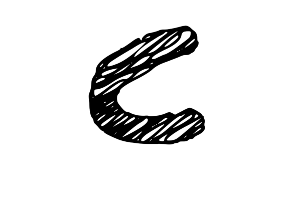 Rough and Messy Scribbled Mono Letter Is a Design Worth Your Thread
